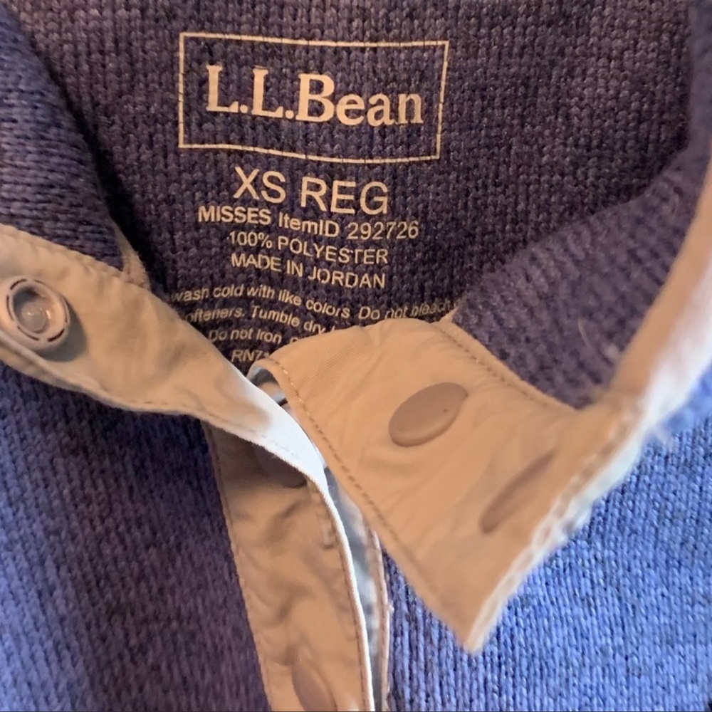 LL Bean purple pullover - Picture 3 of 7